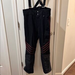 Men's Profile Black and Red Ski Pants- Snowpants 40 regular